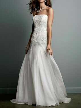 Galina WG3492 Soft White Wedding Dress Size 6